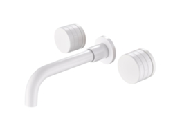 Grifo Mural Para Lavabo 052 En Latón Blanco Colección Argolide