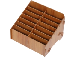 Caja De Almacenamiento De Madera Para Teléfono Móvil, Organizador De Escritorio Multifuncional.