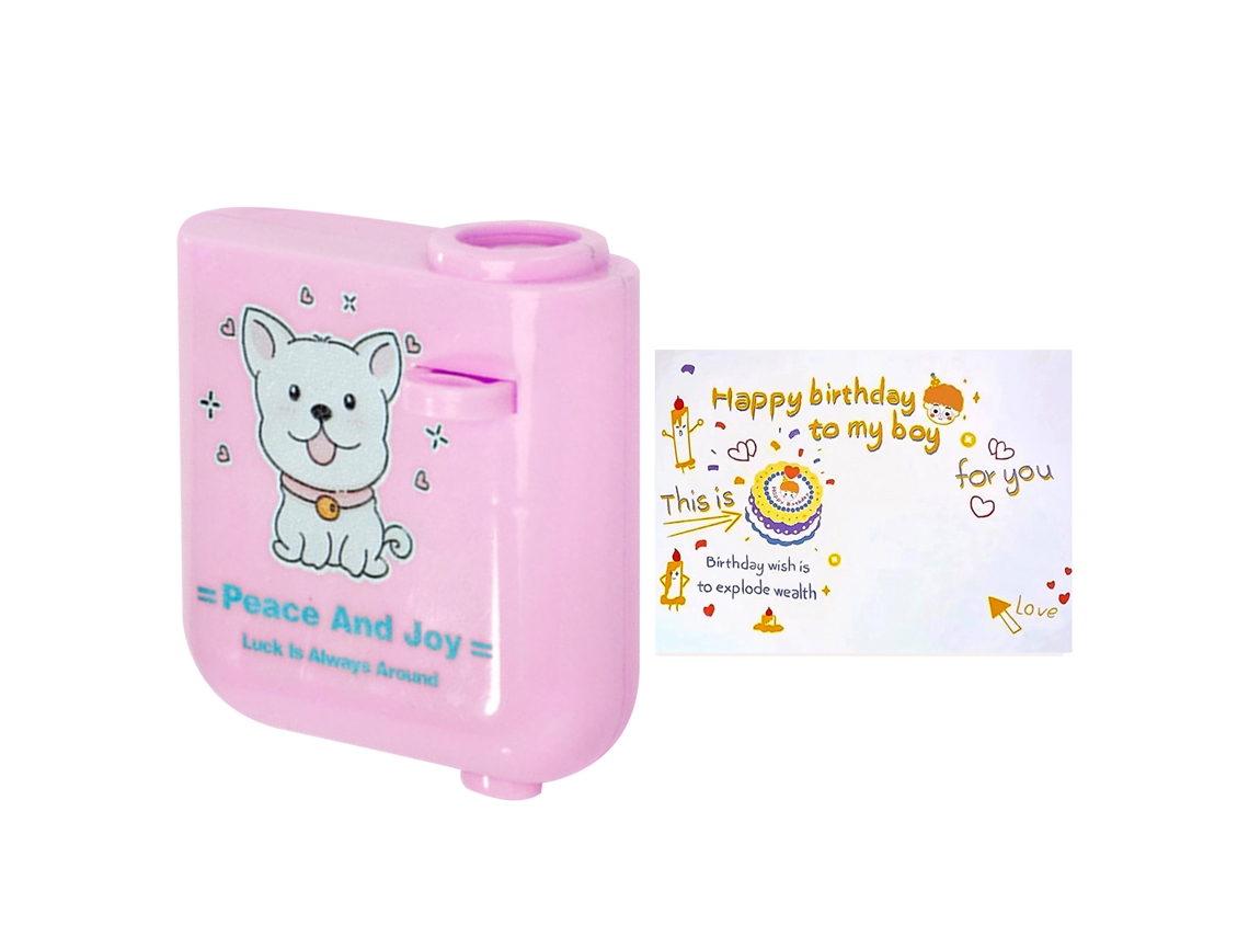 2026-proyector De Cumpleaños Feliz Mini Lámpara De Proyección Portátil Luz Para Niños Hogar Cuadrada 2 Rosa