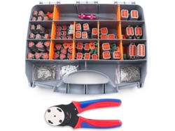 Kit De Conectores Dt Deutsch De 338 Piezas Para Conectores De 2, 3, 4, 6, 8 A 12 Pines Con Herramienta De Crimpado Y Extracción Para Automóviles.