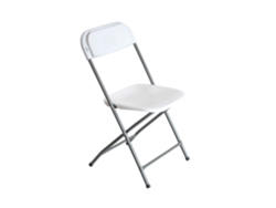 Silla Plegable Blanca 49x44.5x80.5cm 7house
