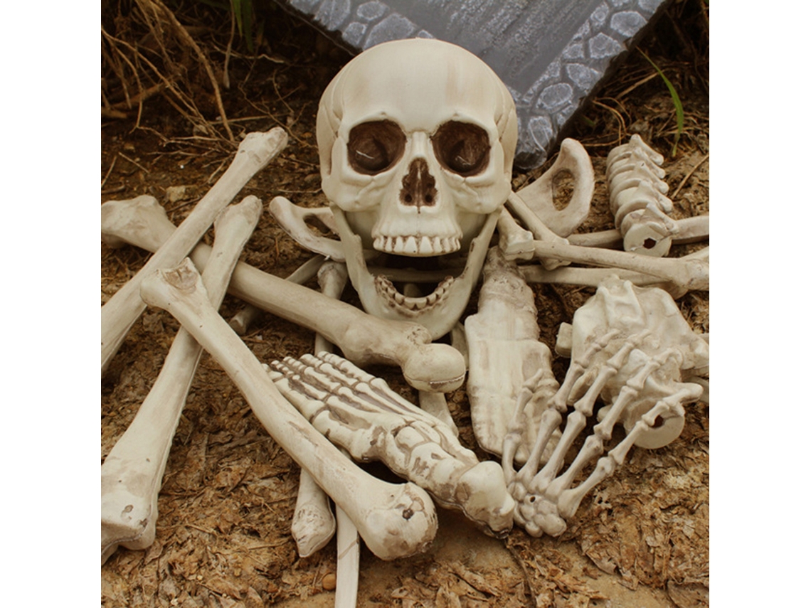 28 huesos de esqueleto decorativos para Halloween