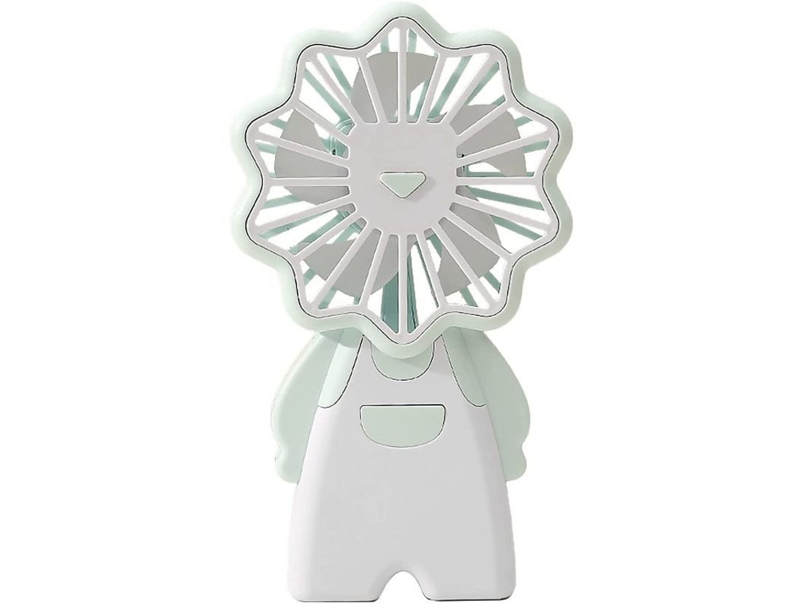 Mini Ventilador Usb Portátil, 3 Velocidades, Ideal Para Ir De Compras, Senderismo, Fiestas, Trabajo Y Viajes (verde, 1 Unidad)