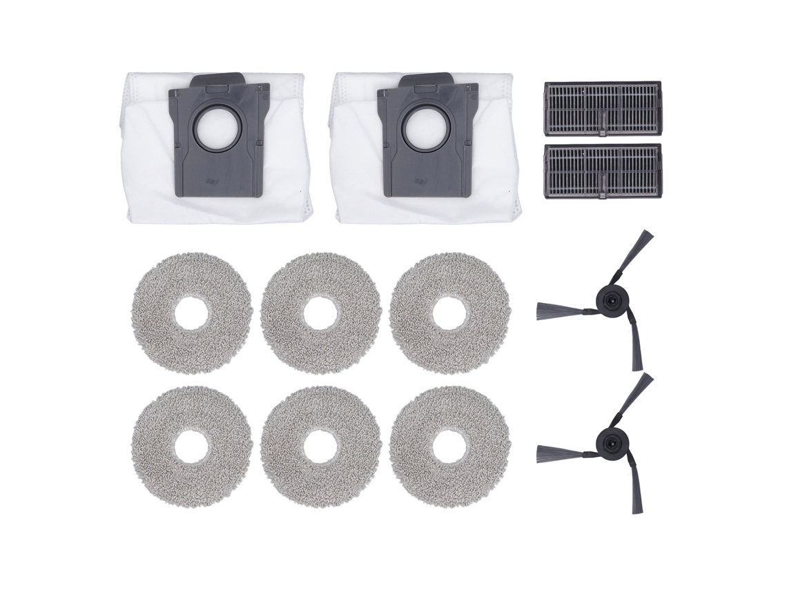 Kit De Repuesto Para La Aspiradora Robot X40 Ultra Con Cepillos Laterales, Filtros, Bolsas Para El Polvo Y Limpiadores.