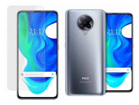 Carcasa + Protector de Pantalla Xiaomi POCO F2 Pro TUMUNDOSMARTPHONE Pack Transparente