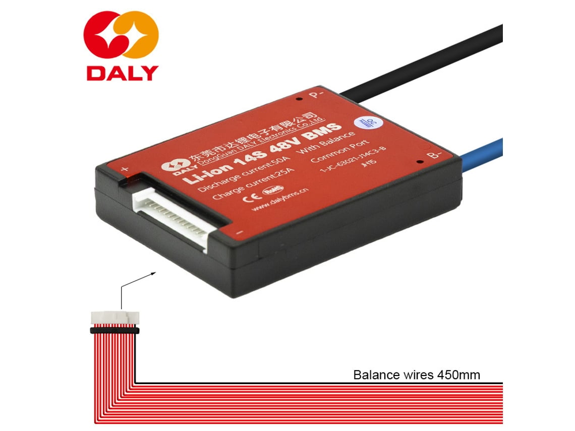 Bms 14s 52v 50a daly