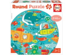 Puzzle EDUCA Round Puzzle 28 Piezas Bajo el Mar (Edad Mínima: 3 Años - 28 Piezas)