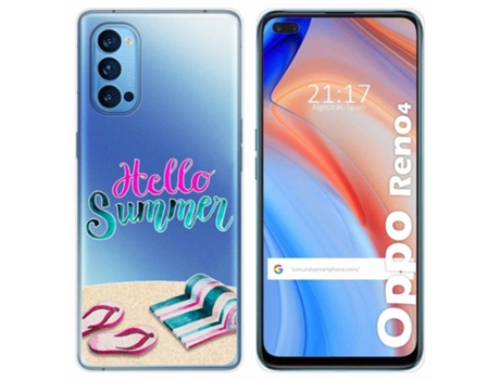 Carcasa Oppo Reno 4 5G TUMUNDOSMARTPHONE Dibujos Transparente