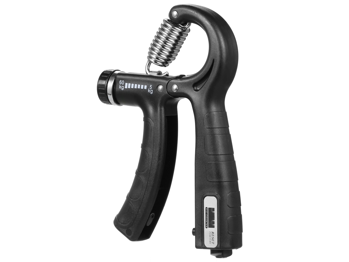 Fortalecedor de agarre manual KKLV con contador, resistencia ajustable de 5 a 60 kg, ejercitador para el entrenamiento de muñecas y músculos.
