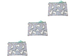 Juego De 3 Estuches Para Bolígrafos, Cartera, Monedero Y Estuche Con Cremallera.