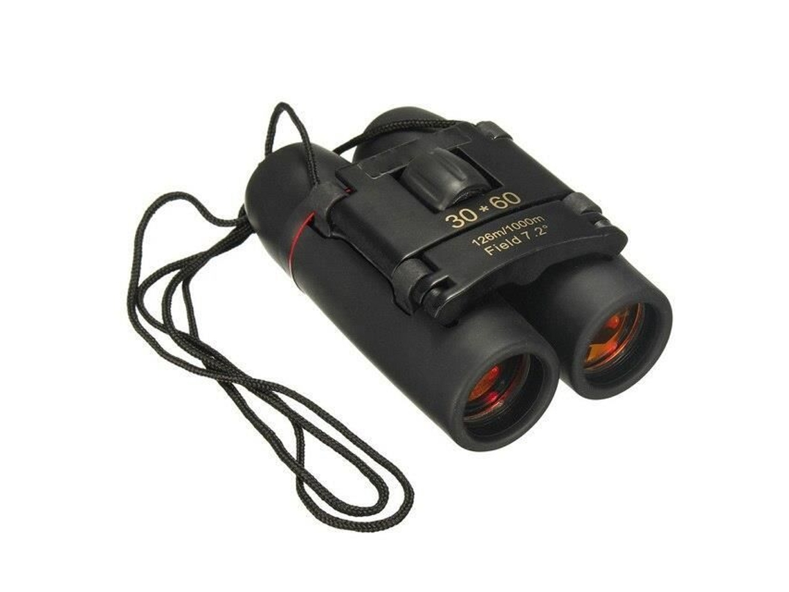 Telescopio de película azul y negro: mini binoculares ópticos portátiles 30X60 Visión diurna y nocturna Telescopio terrestre para viajes y acampadas 1 YWEI