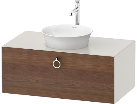 DURAVIT Tulip blanco, mueble de baño colgado en la pared, ancho 1000 x profundidad 550mm, con 1x extraíble, con tirador, WT49810