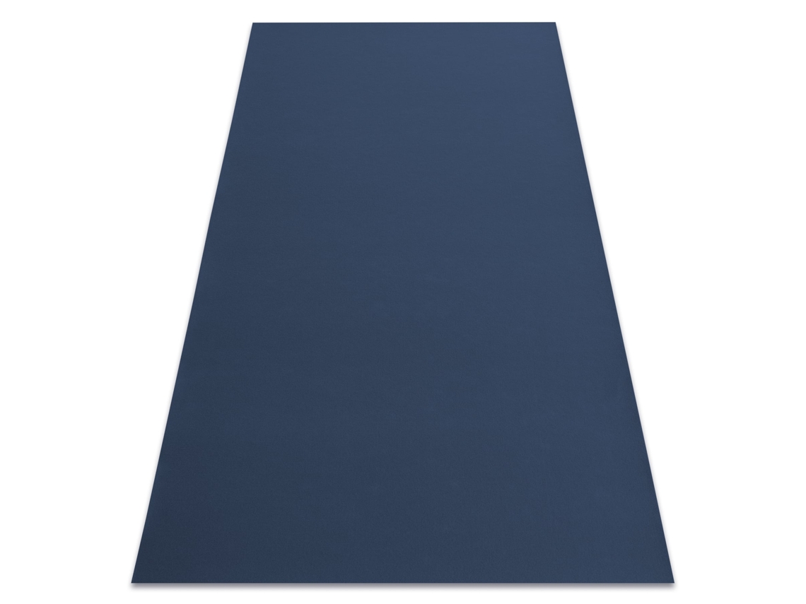 Alfombra con Refuerzo de Goma Rumba 1390 Un Solo Color Azul Oscuro (130 x 200 cm)
