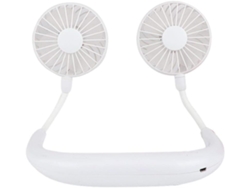 Mini ventilador de cuello USB portátil para uso doméstico y al aire libre.
