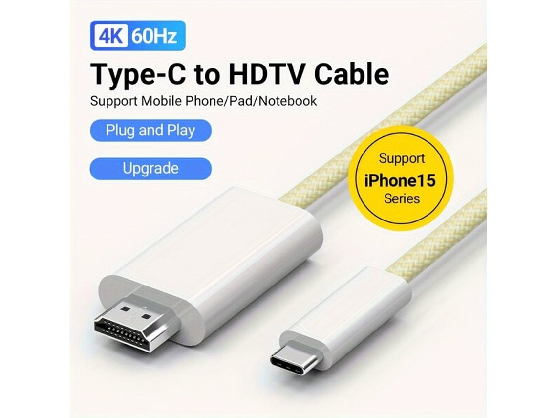 Cable USB C a HD para oficina y hogar Tadvyyvayotoy