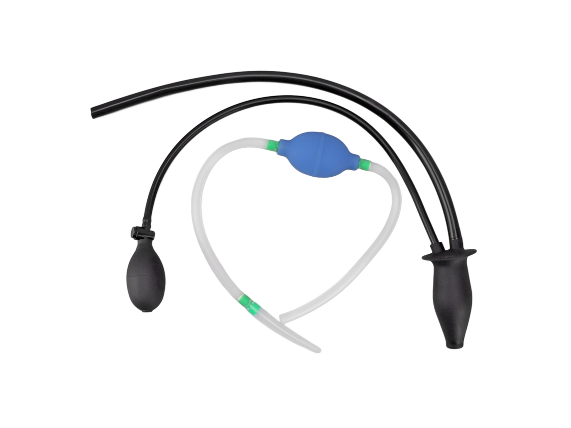 Ducha anal inflable de silicona para mujeres, tipo 4