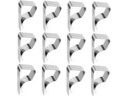 Juego De 12 Mini Pinzas De Acero Inoxidable Para Manteles, Para Uso En Exteriores.