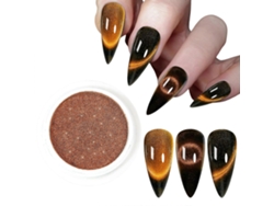 Polvo magnético para uñas efecto ojo de gato, efecto ojo de gato 9D, efecto espejo, pigmento para uñas, decoración artística para mujeres 6 Hengrongshen