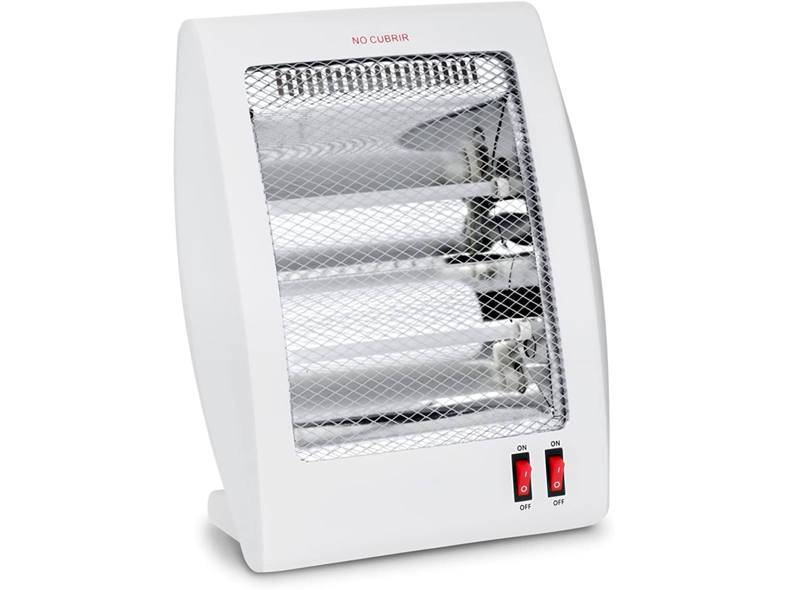Estufa Eléctrica De Cuarzo Bajo Consumo con 2 Tubos, 800w con 2 Niveles De Potencia 400 W /800 W, Interruptor Antivuelco RESTAR