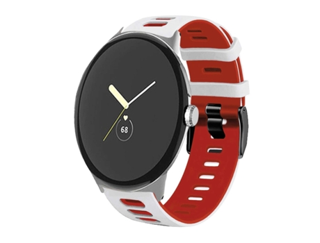 Correa para Google Pixel Watch Blanco y Rojo