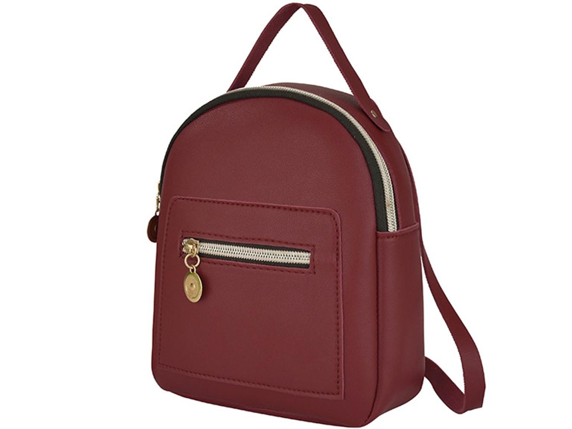 2026-mochila De Cuero Pu Para Mujer Bonita Casual Mochila Diaria Con Bolsillos Cremallera Convertible A Bandolera