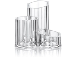 2026-boîte De Rangement De Maquillage Acrylique À 3 Sections Support Porte-brosse Transparent Pour Cosmétiques