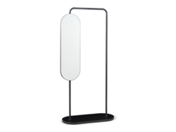 Perchero Vann con espejo giratorio 167x80x35 cm Negro [EN.CASA]