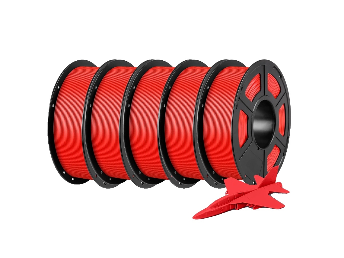 Filamento PLA, 5 kg, ecológico, 5 kg rojo OEM