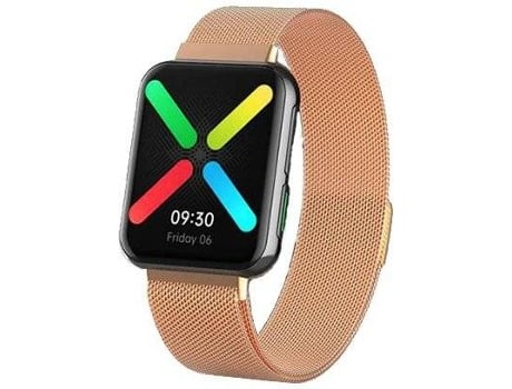 Correa PHONECARE Milanese Loop Cierre Magnético Oppo Watch 46mm Rosa Dorado