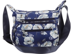 Bolso De Hombro Ligero De Nailon Con Estampado Floral Para Mujer Con Múltiples Bolsillos Para Viajes Y