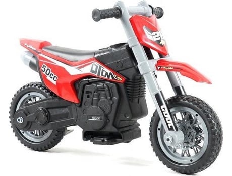 Moto Eléctrica para Niños KIJANA Cross Rojo 0-3 Años