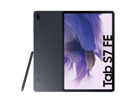 samsung galaxy tab s7 fe sm-t733n 128 gb 31,5 cm 12,4'' qualcomm snapdragon 4 gb wifi 5 802.11ac android 11 negro