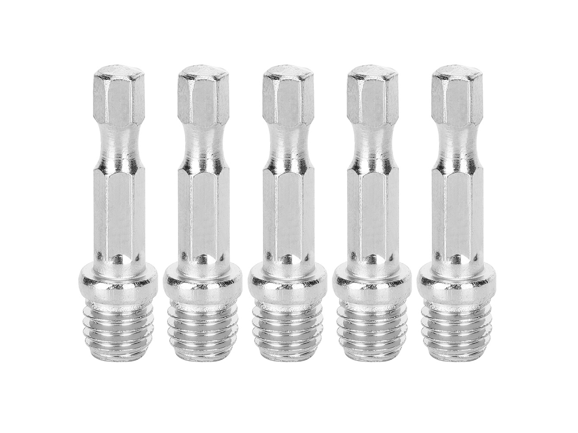 5 piezas de adaptador de varilla de conexión para taladros, taladros eléctricos, eje, tornillo, disco, palanca, conversión M10