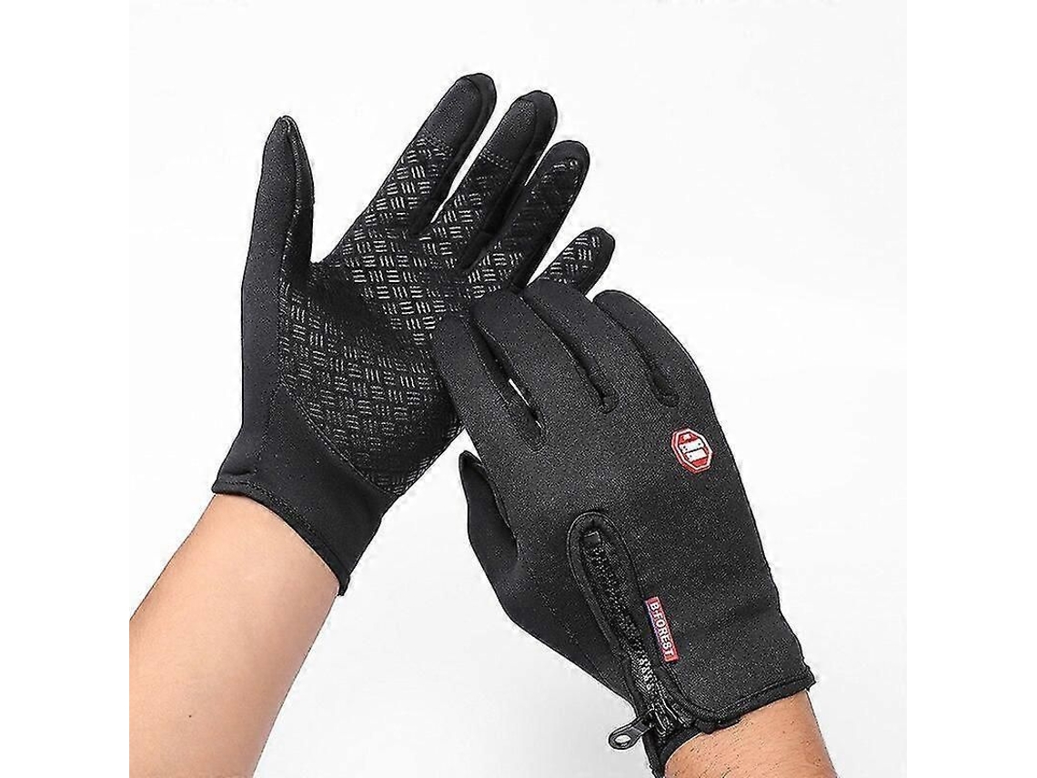 Guantes De Invierno Impermeables Windstopper Con Pantalla Táctil Para Hombre Moonbiffy Wh009 L Bk