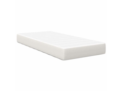 Maison Exclusive - Colchón De Cama Con Colchón Crema 80 X 200 Cm Tela