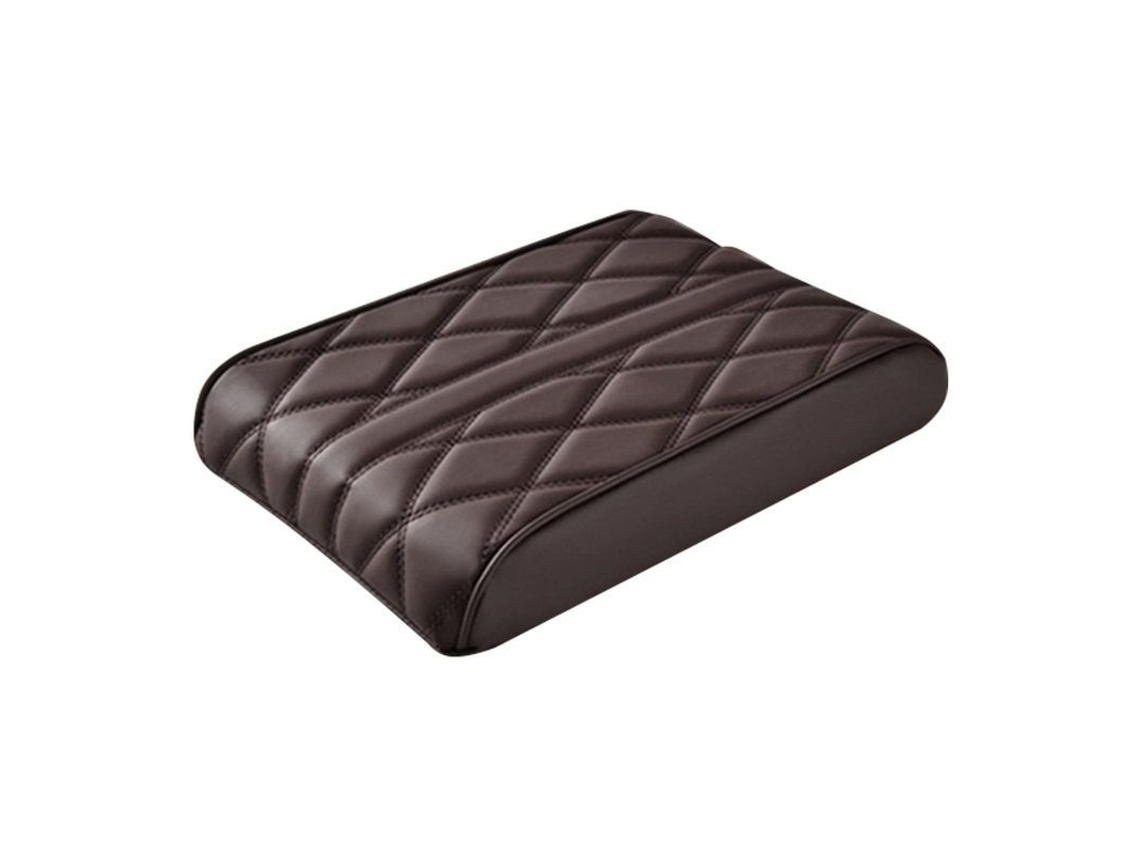 Protector De Reposabrazos De Cuero Para Coche, Estilo Universal - Funda Impermeable Para Consola Central, Cojín Para Suv/camioneta, Marrón