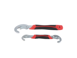 Llave Multifuncional De Acero, 2 Piezas, Con Dientes Finos Y Amplia Apertura, Para Reparación De Grifos.