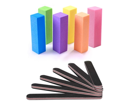 Limas De Uñas Y Tampón, Kit De Herramientas De Manicura Herramientas De Bloque De Tampón Rectangular -Style1 ZMDECQNA
