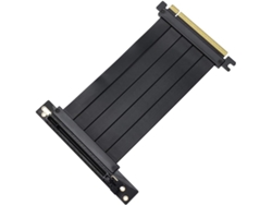 Cable De Extensión Pcie 4.0 De Metal Negro X16 De 300 Mm Con Conector De 90°, Compatible Con Sistemas 3.0.