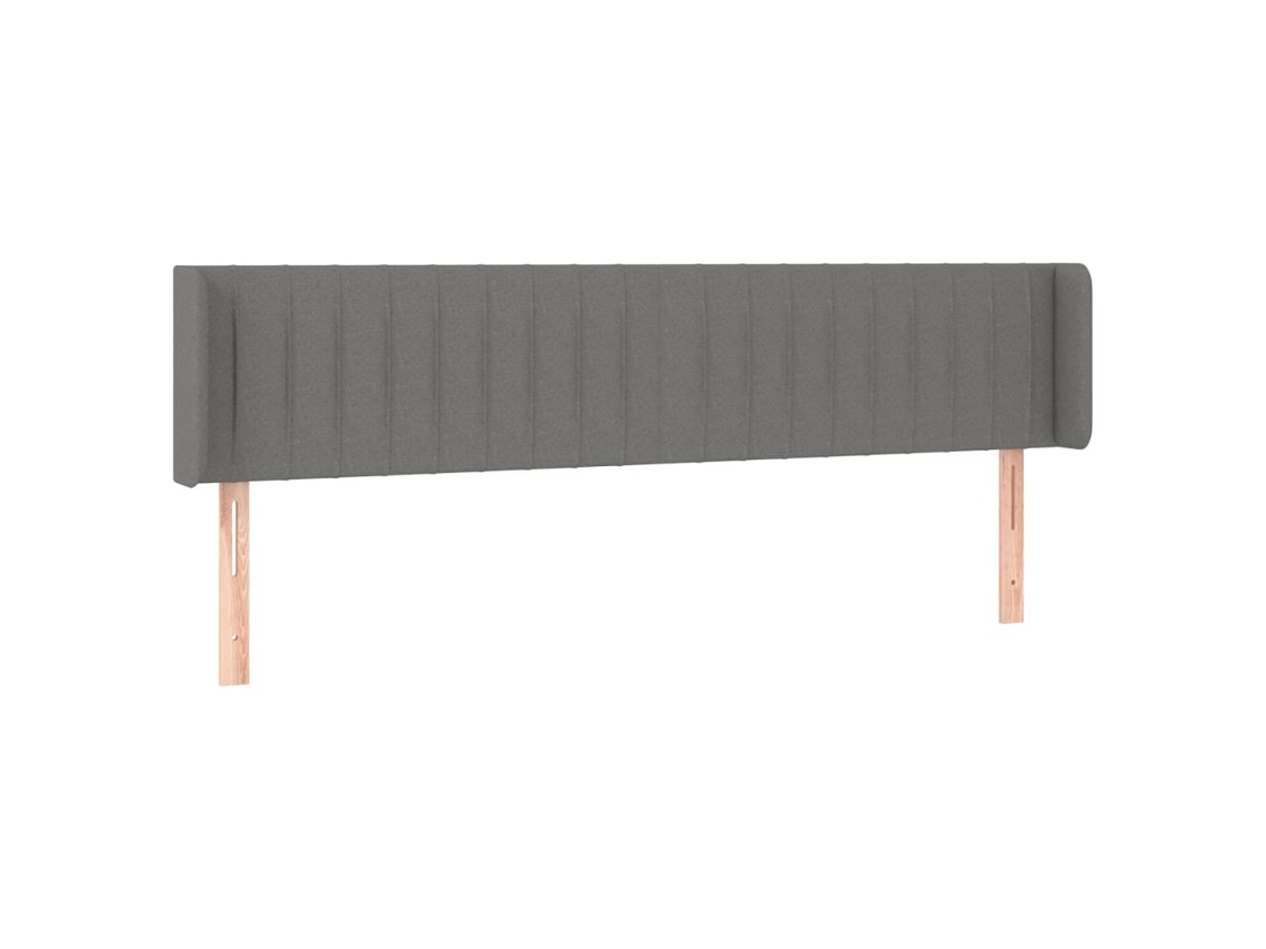 Maison Exclusive - Cabecero De Tela Gris Oscuro 203x16x78/88 Cm