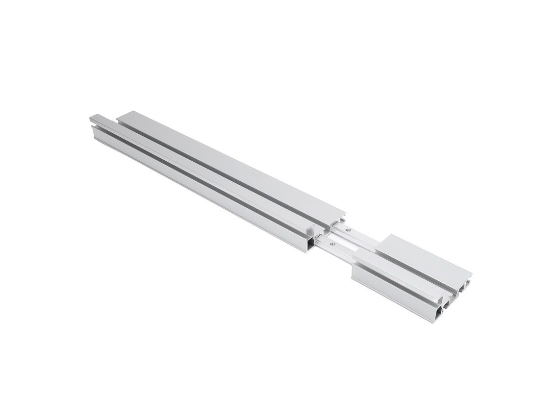 Guía de inglete telescópica ajustable de aleación de aluminio de 50" a 86" para carpintería (sin marca)