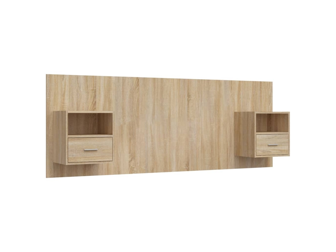 Maison Exclusive - Cabecero De Cama Con Mesitas Madera Contrachapada Roble Sonoma