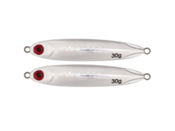 Anub 2 señuelos de pesca con forma de pez simulado, con postura de natación realista, color plata, 67 mm, 67 g para pesca.