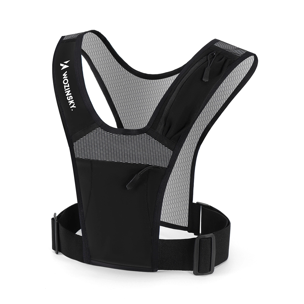 Chaleco reflectante para correr Wozinsky Wkdb1 - Negro