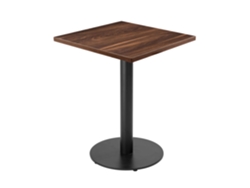 Mesa de comedor de 60 x 60 cm de madera aglomerada con revestimiento de melamina Oviala
