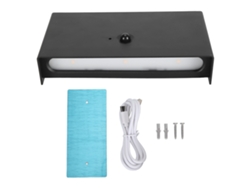2026-lámpara De Pared Led Moderna Inalámbrica Recargable Con Sensor De Movimiento Y Interruptor Para Pasillo Escalera Sala Negra