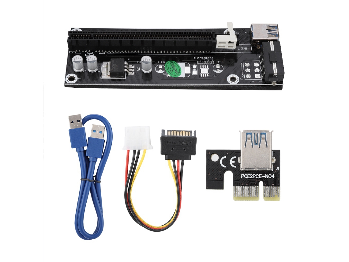 Extensor De Tarjeta Gráfica Pcie 1x A 16x Con Cable Usb3.0 De 50cm