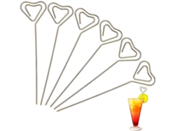 6 Palitos Para Coquetéis Decorativos Fancy, Reutilizáveis E Elegantes, 4,88x1,18 Polegadas, 1,2 Onças