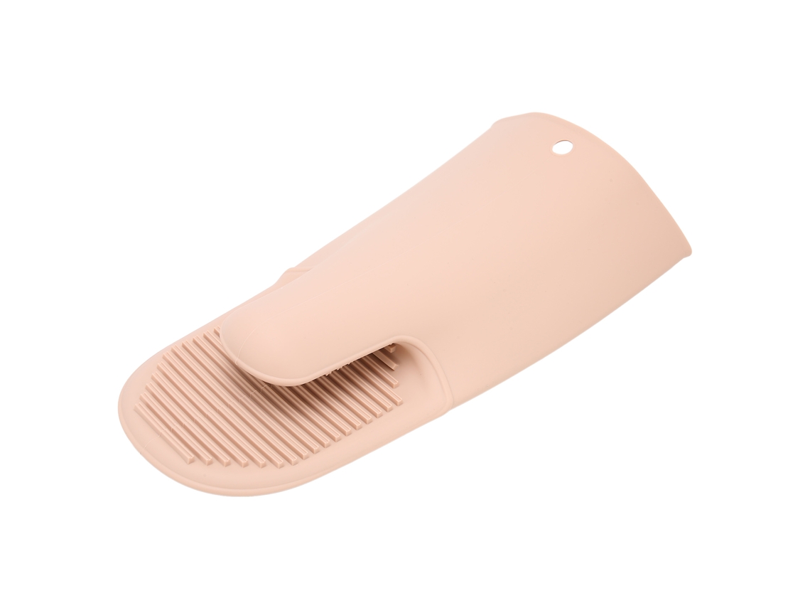 Guantes de cocina de silicona resistentes al calor - Rosa