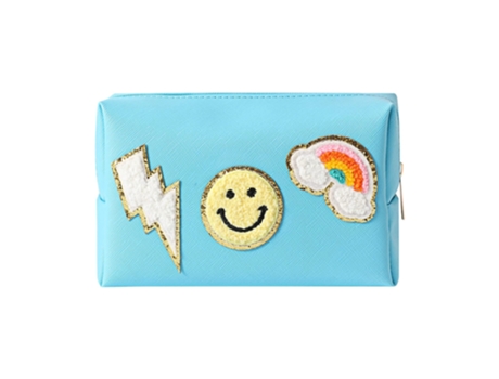 Bolsa De Cosméticos, Bolsa De Almacenamiento De Cosméticos De Viaje Impermeable Portátil, Azul Lago ZMDECQNA